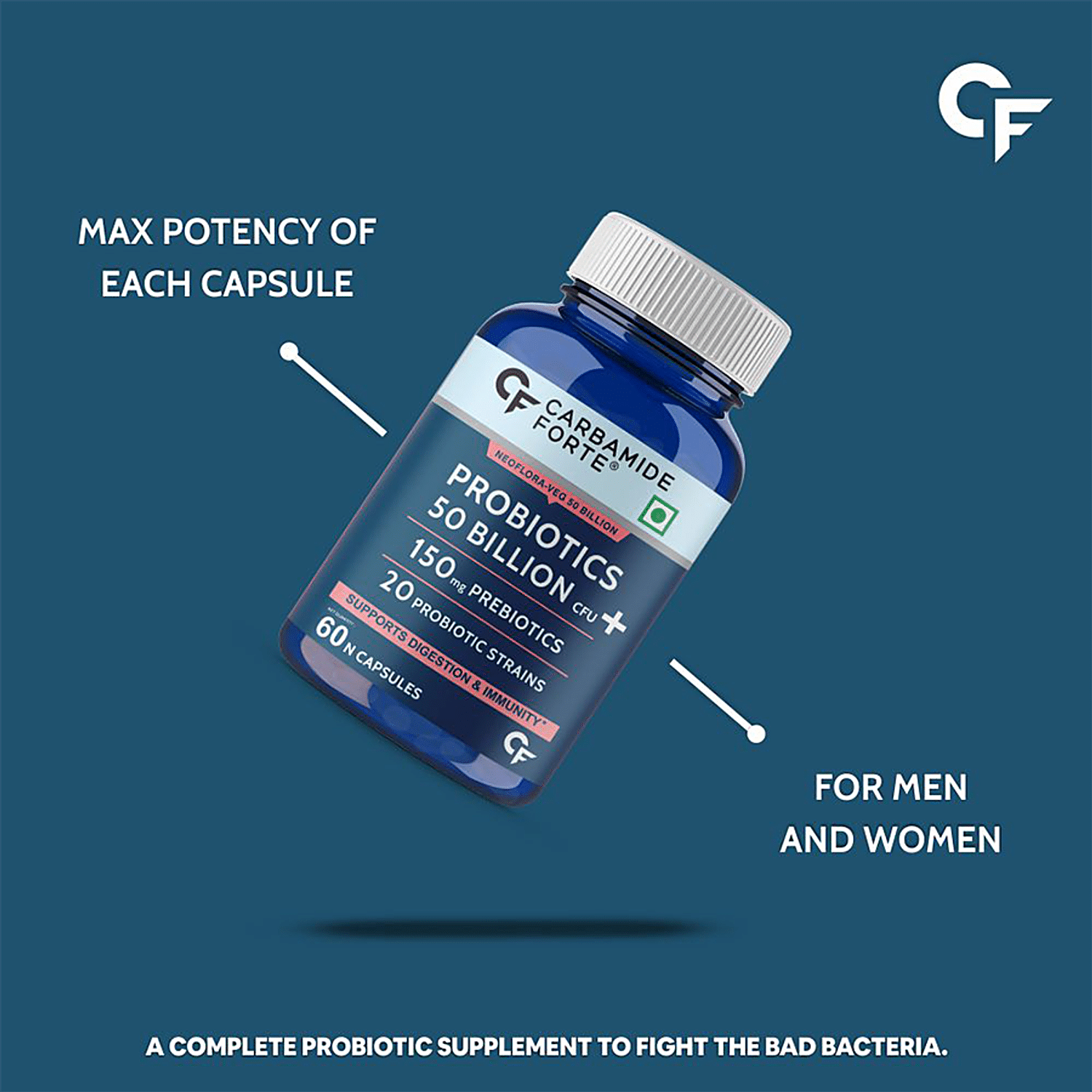 Carbamide Forte Probiotics Supplement (50 Billion CFU)