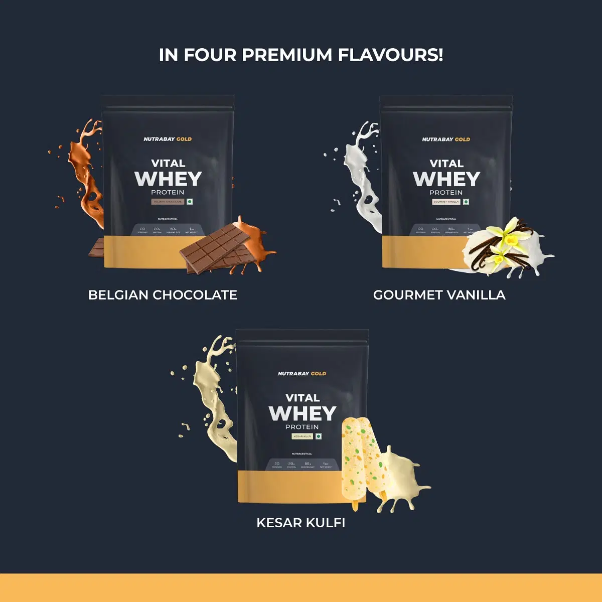 Nutrabay Gold Vital Whey Protein Powder