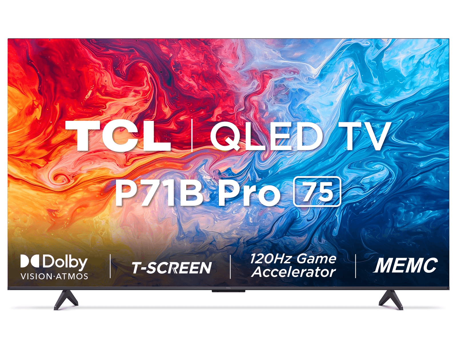TCL 189 cm (75 inches) 4K Ultra HD Smart QLED Google TV 75P71B Pro