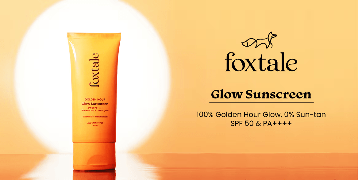 FoxTale Vitamin C & Niacinamide Glow Sunscreen SPF 50 PA++++