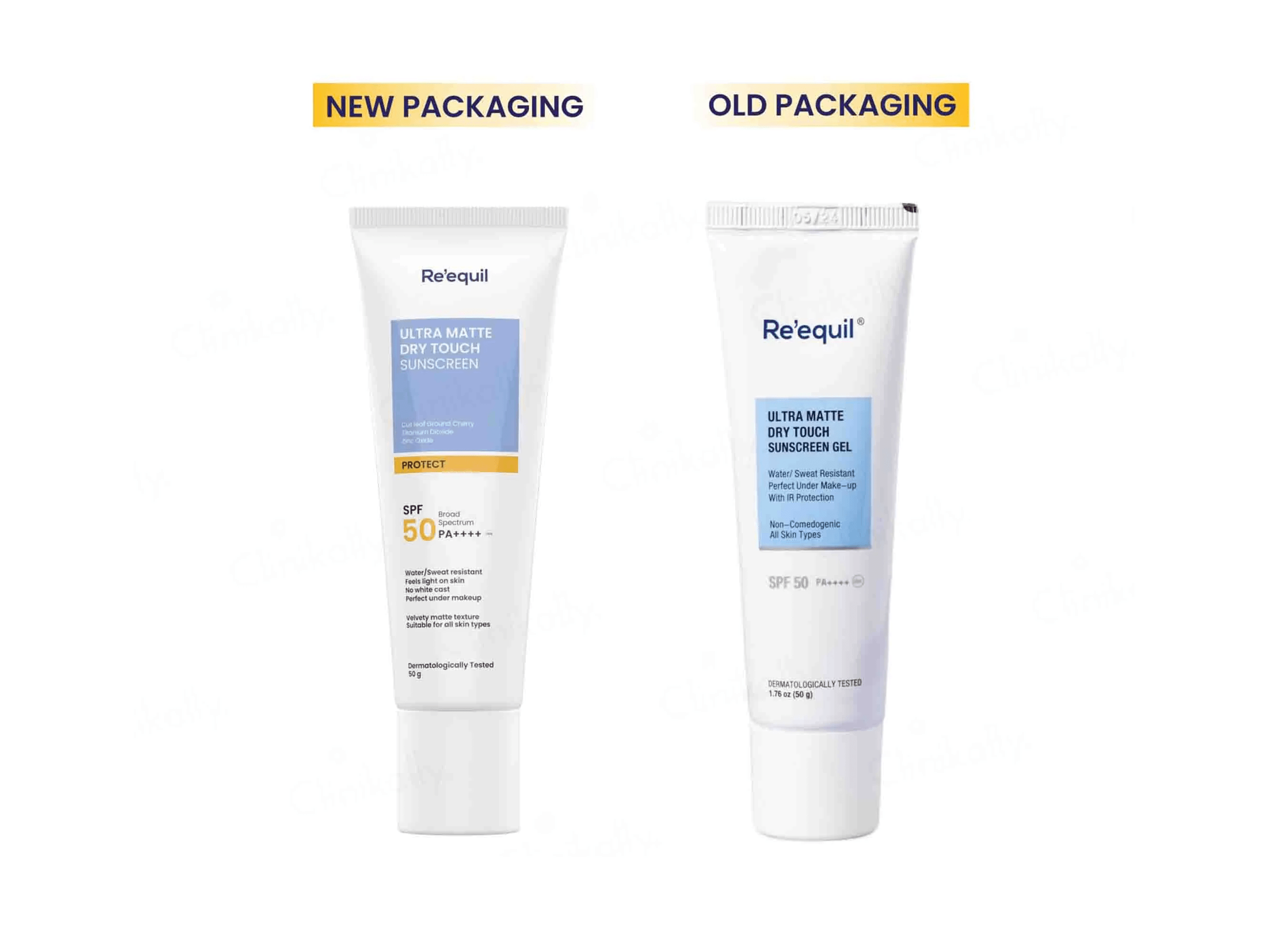 RE’ EQUIL Ultra Matte Dry Touch Sunscreen SPF 50 PA++++