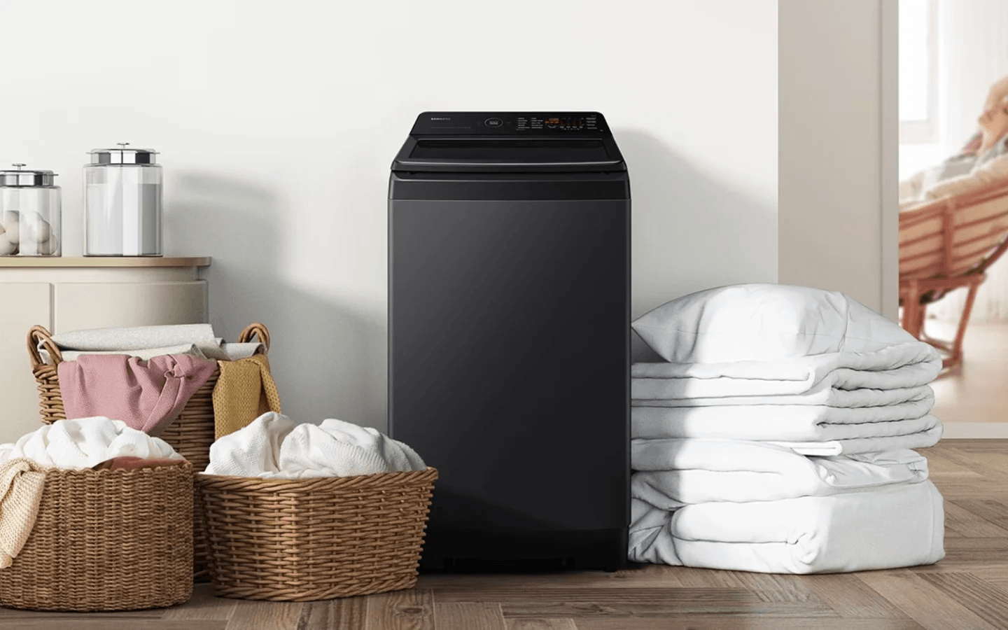 Samsung 7 kg Fully-Automatic Top Load Washing Machine - Eco Bubble Technology