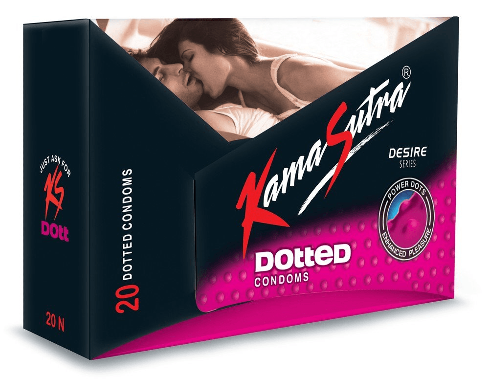 Kamasutra Dotted Condoms: Pleasure with Every Touch