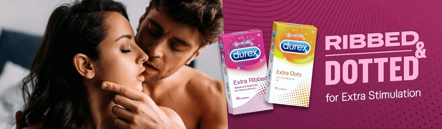 Durex Extra Ribbed Condoms: For Intense Stimulation