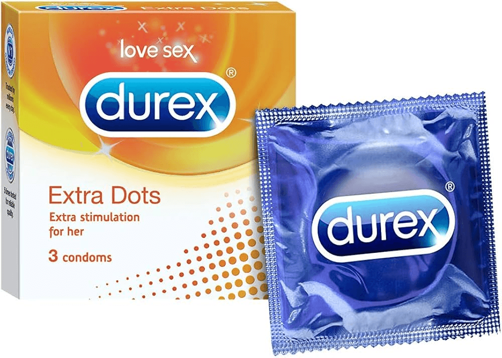 Durex Extra Dots Condoms: Enhanced Sensation with Dots