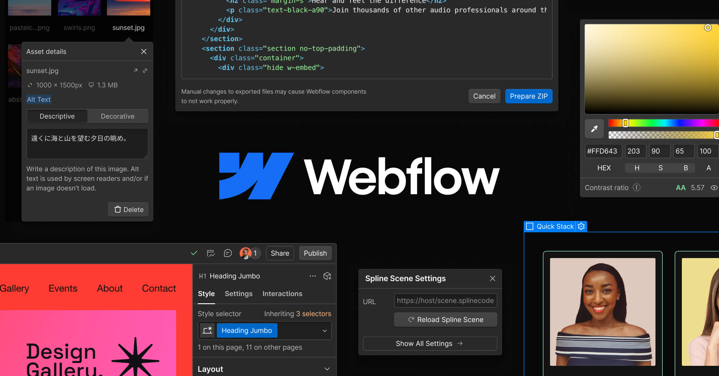 Webflow – Best for Advanced Designers