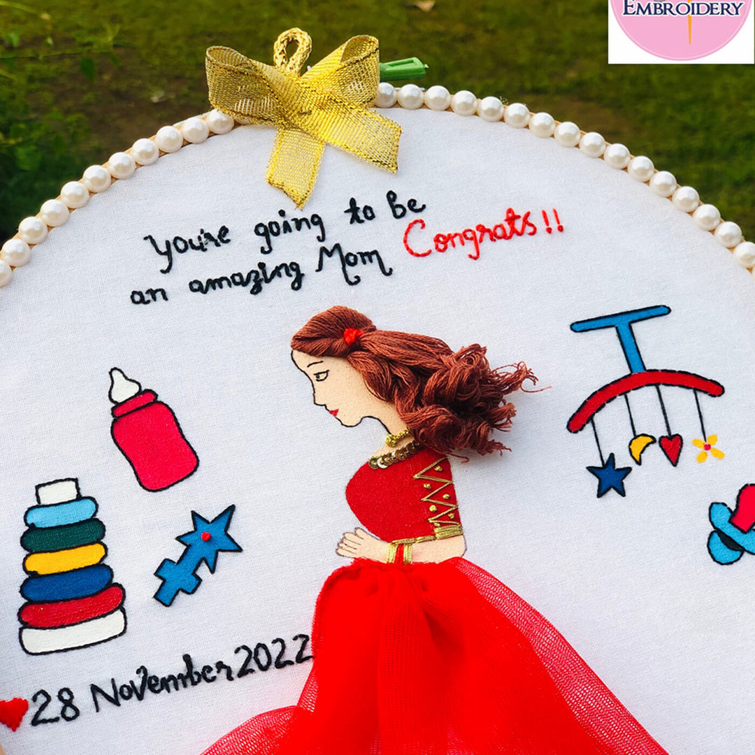 10 Best DIY Birthday Gifts For Friend Hand-Embroidered Personalized Friendship Hoop