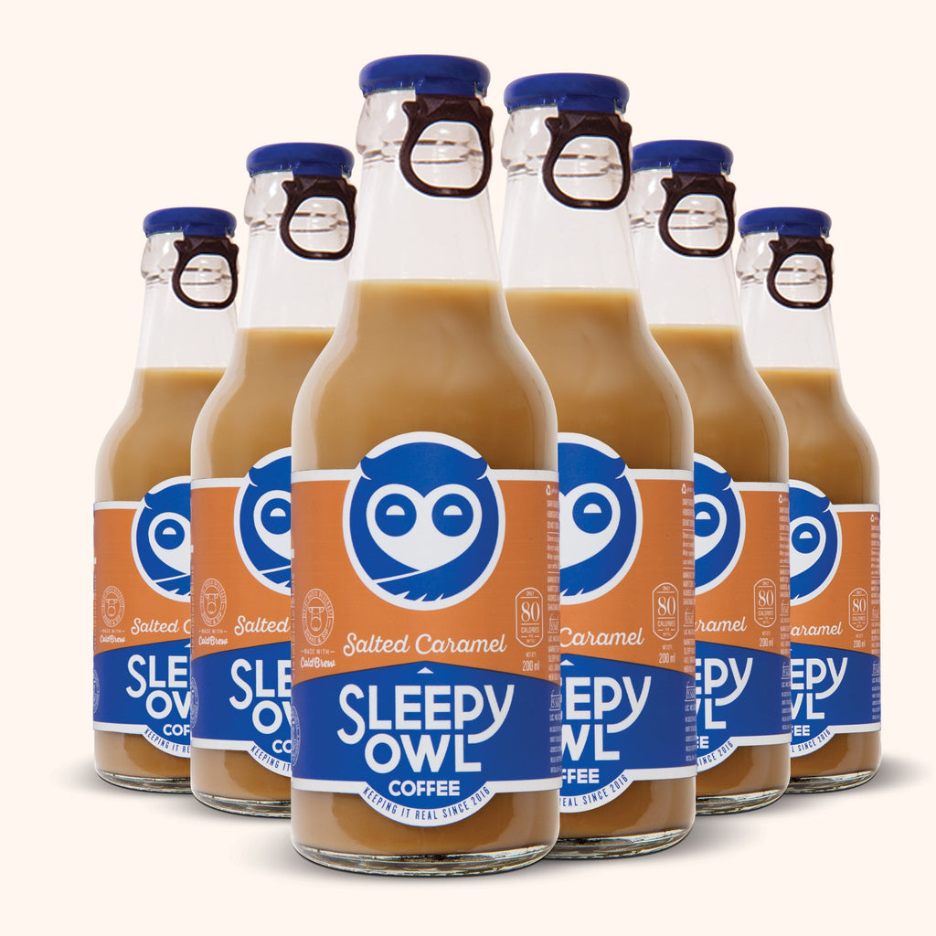 Sleepy Owl Salted Caramel Cold Coffee Can – Unique Flavor Combination
