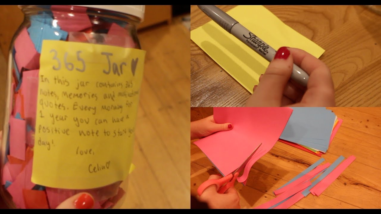 10 Best DIY Birthday Gifts for Girlfriend Memory Jar: Notes of Love