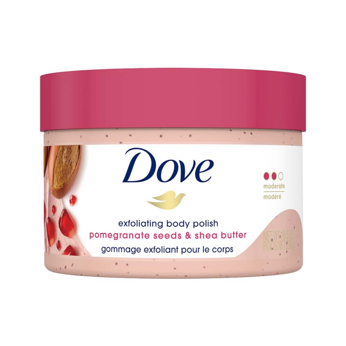 Dove Exfoliating Body Polish Scrub (Pomegranate Seeds and Shea Butter)