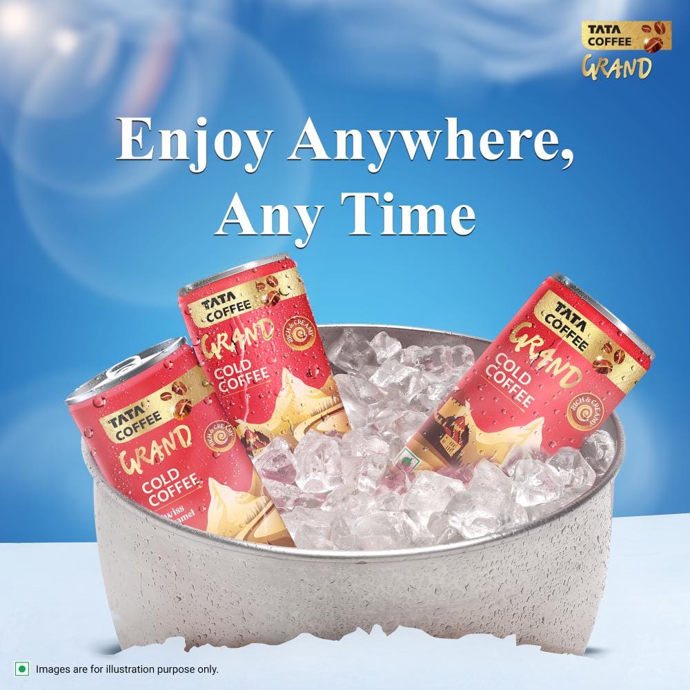 Tata Coffee Grand Swiss Caramel Cold Coffee – Sweet Indulgence